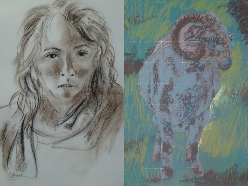 Images of original artworks produced by Ulrike Michal